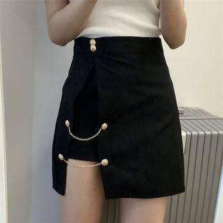 Chained A-line Skirt