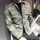 Camouflage Button Jacket