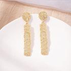 Geometry Drop Earring E537 - 1 Pair - Gold - One Size