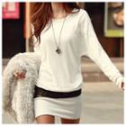 Bronzing Long-sleeve Dress