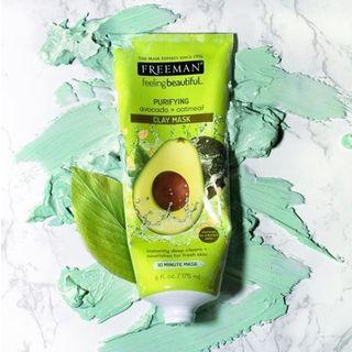 Freeman Beauty - Purifying Avocado & Oatmeal Clay Mask 6oz / 175ml