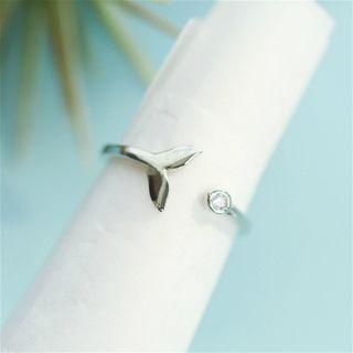 Mermaid Tail Sterling Silver Open Ring
