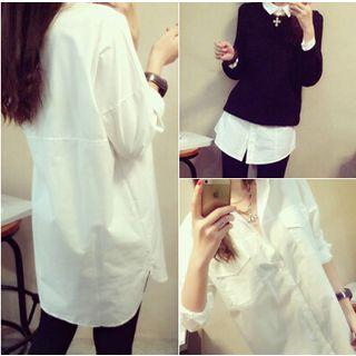 Oversized Long-sleeve Shirt