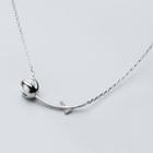 925 Sterling Silver Flower Pendant Necklace Flower Pendant Necklace - One Size