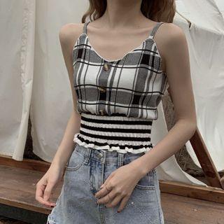 Plaid Striped Camisole