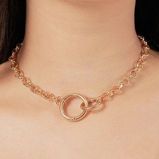 Alloy Hoop Chain Choker