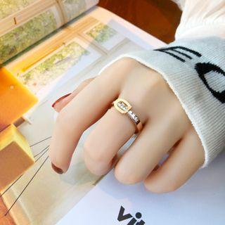 Stainless Steel Buckled Ring