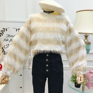 Frined Striped Sweater