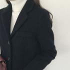 Three-button Wool Blend Jacket