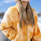 Tie-dye Fleece Loose-fit Jacket