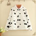 Reversible Printed Jacket White - One Size