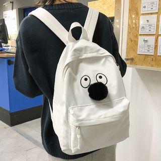Cartoon Pom Pom Nylon Backpack