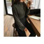 Turtle-neck Relaxed-fit Top