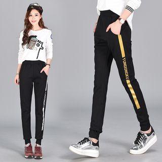Letter Stripe Sweatpants