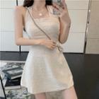 Halter Square-neck A-line Dress