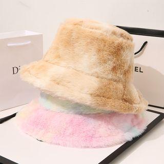 Tie-dyed Fleece Bucket Hat