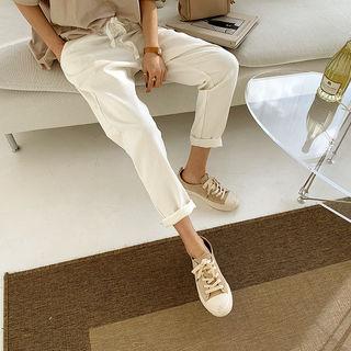 Drawstring-waist Loose-fit Pants