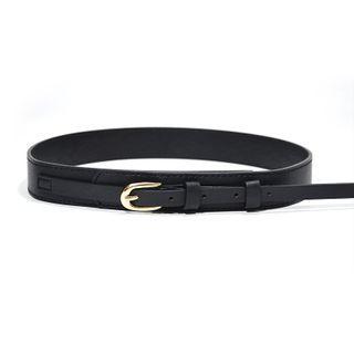 Faux Leather Belt Black - 90cm