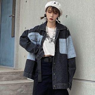 Paneled Button Blazer