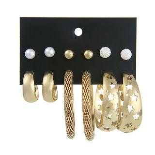Statement Hoop Earring (6 Pairs) (various Designs)