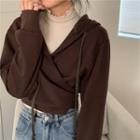 Wrapped Cropped Hoodie