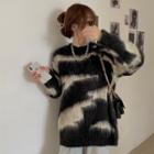Fluffy Sweater Black & White - One Size
