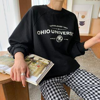 Raglan Letter-printed Sweatshirt
