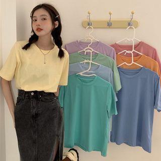 Crew Neck / V-neck Plain T-shirt