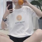 Couple Matching Short-sleeve Fruit Print T-shirt