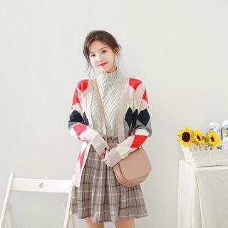 Geometry Print Cardigan