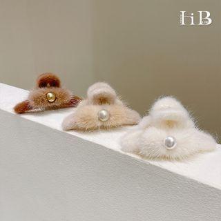 Beaded Fluffy Hair Claw