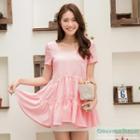 Tiered Shirred Dress