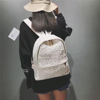 Lace Backpack White - One Size