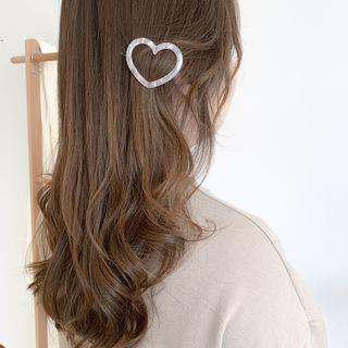 Acetate Heart Hair Clip Heart - Light Purple - One Size