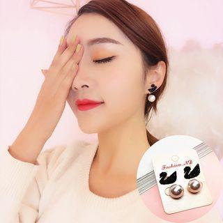Swan Beaded Earrings