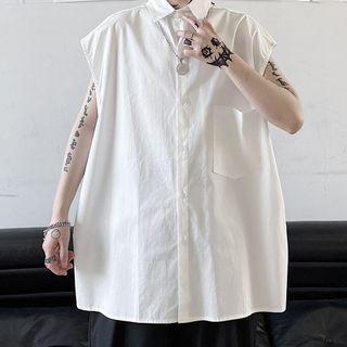 Sleeveless Oversize Shirt