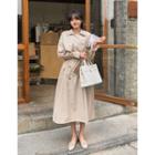 Dali Hotel Belted Maxi Trench Coat