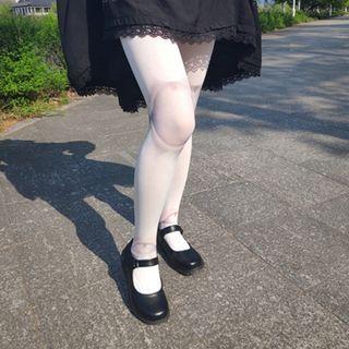 Doll Print Tights