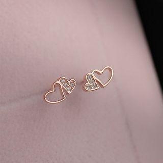 Sterling Silver Heart Ear Stud
