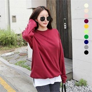 Long-sleeve Colored Sweatshirt