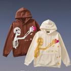 Skeleton Applique Hoodie