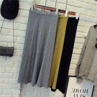 A-line Maxi Knit Skirt