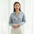 Pastel-color Boxy Cotton Shirt