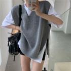 Knit Vest / Short-sleeve T-shirt