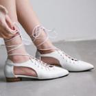 Lace-up Cutout Shoes