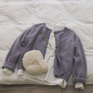 Button Cardigan Blue - One Size