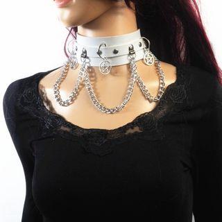 Alloy Star Pendant Chained Choker