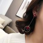 Beaded Geometric / Hoop Earrings