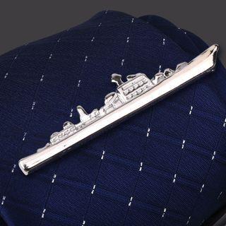Ship Alloy Tie Clip 1 Pc - Ship Alloy Tie Clip - Silver - One Size