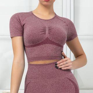 Short-sleeve Padded Sports Top